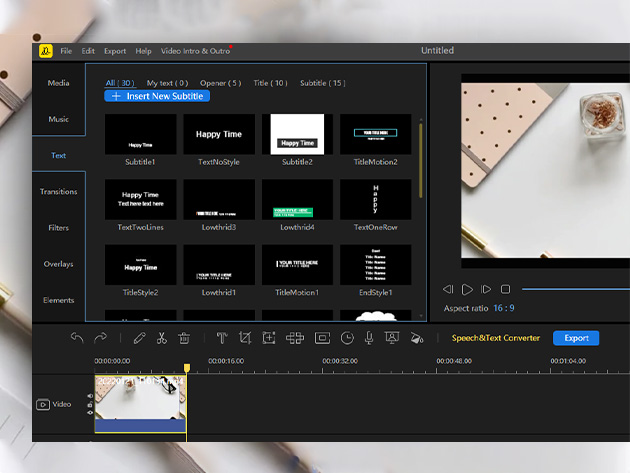 BeeCut Easy Video Editing Software: Lifetime Subscription