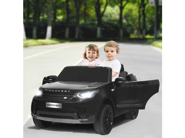 12V Licensed Land Rover Kid Ride On Car 2-Seater Electric Vehicle RC w/MP3 Black - Black