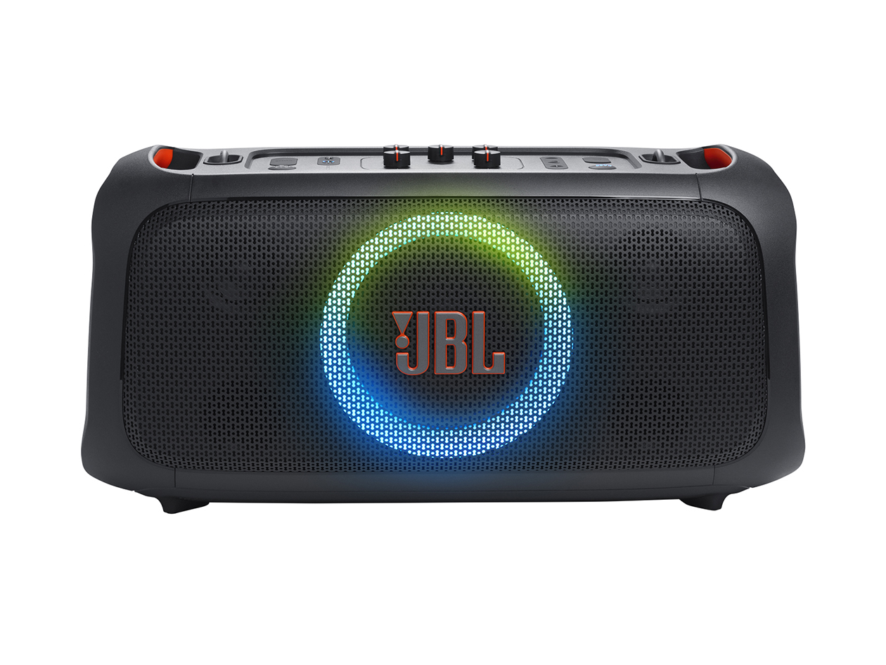 JBL PartyBox On-The-Go Essential - Portable Party Speaker with Built-in Lights & Wireless Mic (Refurbished)
