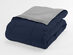 Down Alternative Reversible Comforter Set (Navy & Light Gray | King)