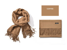 Lavisha Cashmere-Blend Shawl (Coffee)