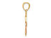 14K Yellow and Rose Gold Key & Heart Locket Pendant Necklace with Chain