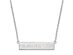 Sterling Silver NHL Flyers SM Bar Necklace, 18 In