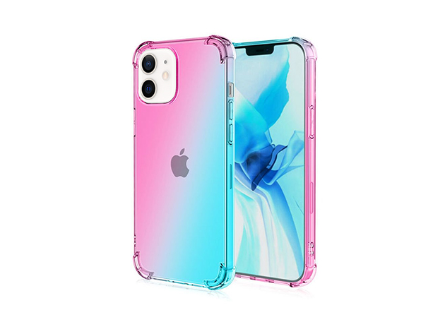 iPhone Dual Tone Case (iPhone 12 mini, Pink/Teal) | Gadget Hacks