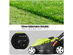 14-Inch 12Amp Lawn Mower w/Folding Handle Electric Push Lawn Corded Mower - Green and Black
