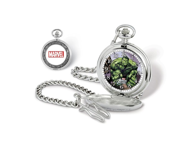 Marvel Boys Hulk Pocket Watch w/Chain