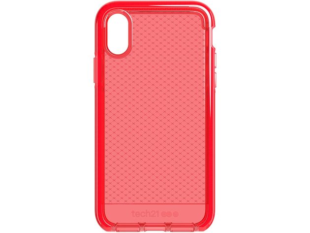 Tech21 Apple iPhone X/XS Evo Check Case with an Effective Three-Layer Protection, Rouge
