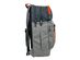 Bondka 20.5 Inch Jumpstreet Backpack with Dual Pleated Bottle Pouches, Black/Gray Heather with Orange Accent