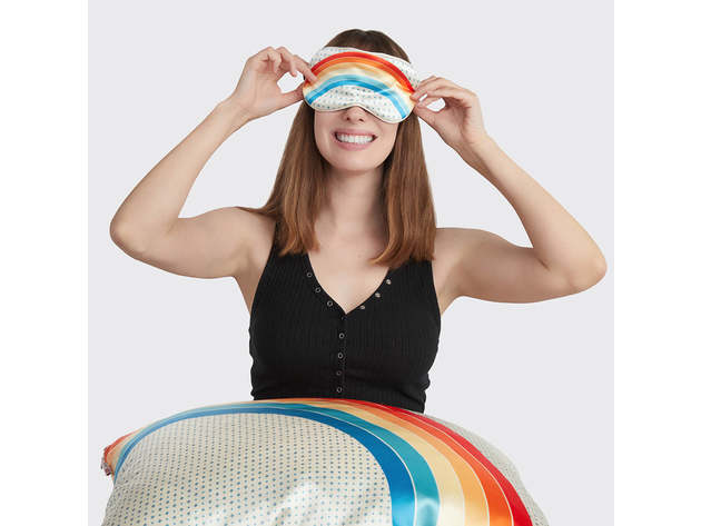 Stranger Things X Kitsch Rainbow Room Pillowcase + Eye Mask 2pc Set 