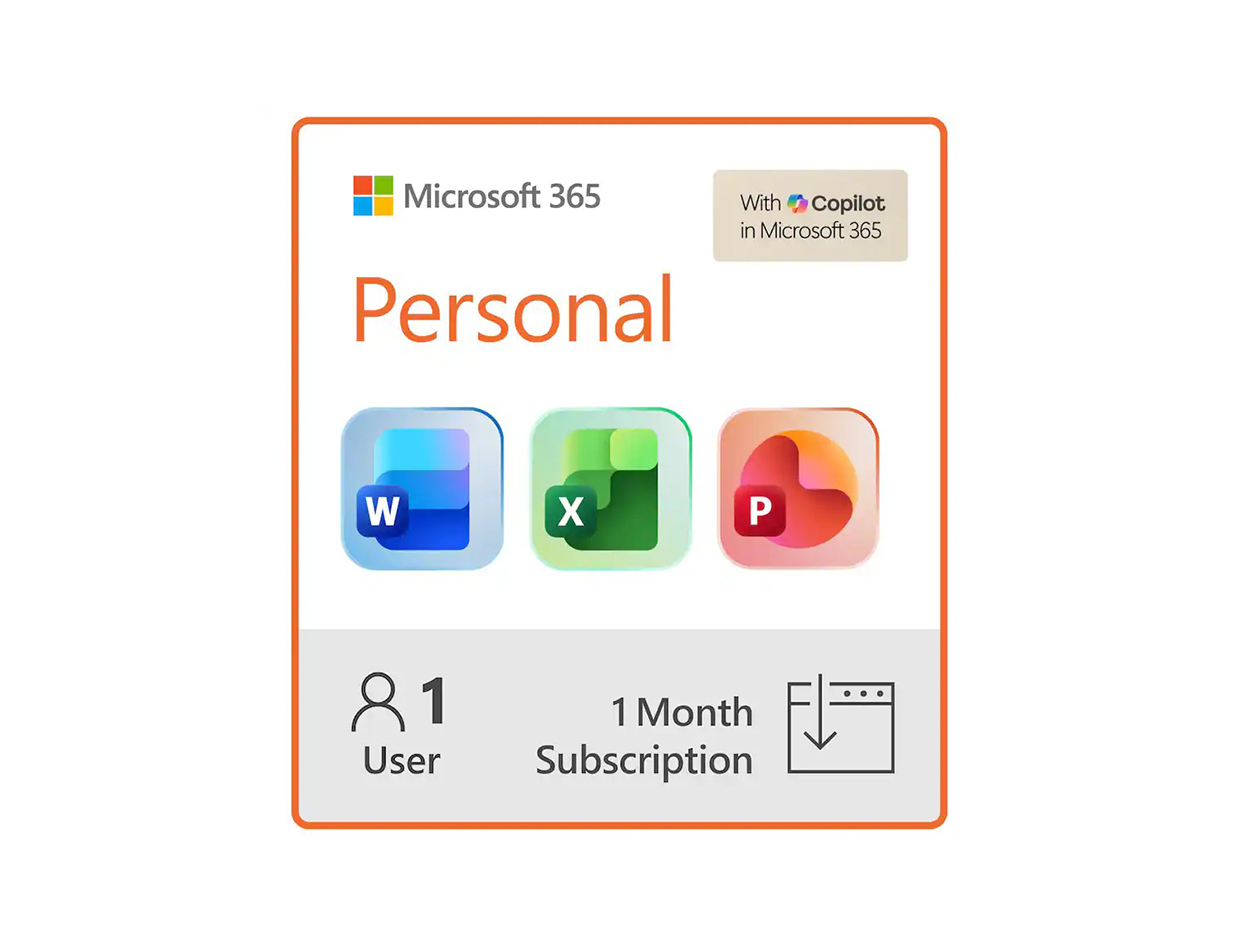 Microsoft 365 Personal: 1-Month Subscription