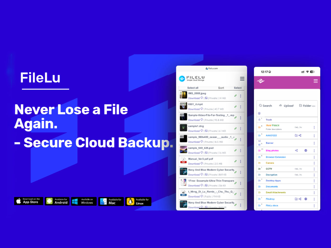 FileLu Cloud Storage Premium Plan: Lifetime Subscription