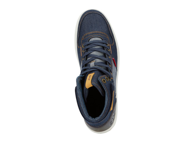 Levi's Mens Mason Hi 501 Fashion Denim Hightop Sneaker Shoe - 12 M Navy/Reverse