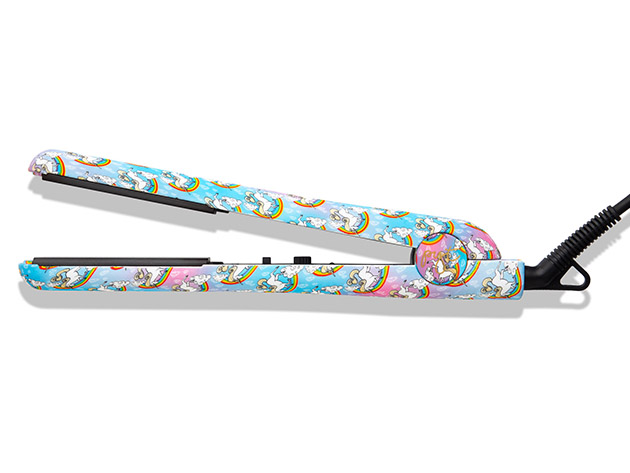 PYT Fantasy Series 1.25 Ceramic Flat Iron Blue Eyes StackSocial