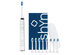 Shyn Sonic Rechargeable Electric Toothbrush with 8 Whitening Brush Heads, Charger, and Travel Case (White)