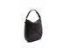 Marc Jacobs Magnetic Closure Fabric Lining Detachable Shoulder Strap Fold-Over Hobo Bag, Black