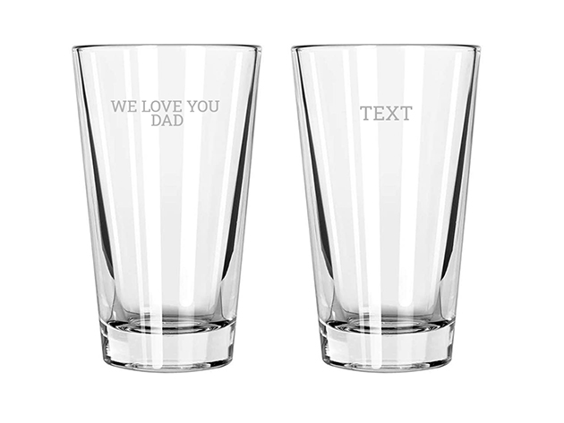 Various Pack Sizes Personalised Engraved Pint Glasses Pack Quantities 