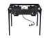 Costway Double Burner Gas Propane Cooker Outdoor Camping Picnic Stove Stand BBQ Grill - Black