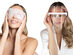 LED Face Shield & Rose Quartz Eye Mask Set