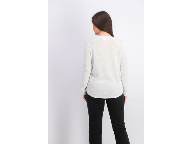 Hippie Rose Juniors' Henley Top White Size Extra Small