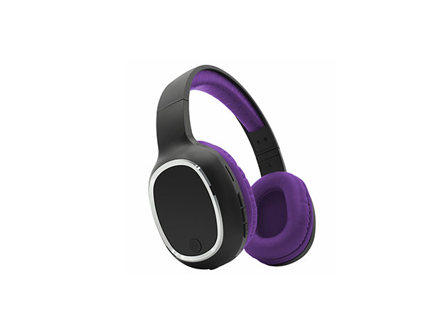 Zunammy Bluetooth Over-Ear Headphones with Comfort Pads (Purple)