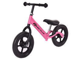 Goplus 12'' Balance Bike Classic Kids No-Pedal Learn To Ride Pre Bike w/ Adjustable Seat - Pink