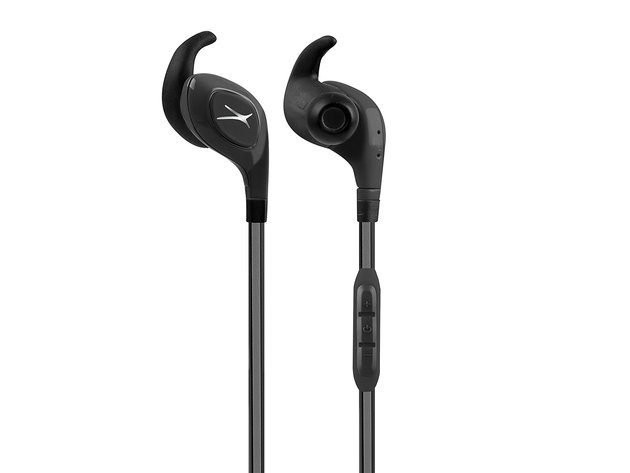 Altec Lansing MZX399-BLK Bluetooth Wireless Waterproof In-Ear Earbud Stereo Headphones with Immersion Resistance, Black (Open Box - Like New)