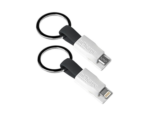 inCharge Charging Cables: 1 MicroUSB, 1 Lightning - Product Image