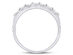 1/2 Carat (ctw H-I, I1-I2) Diamond Wedding Band in 14K White Gold - 8