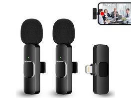 Wireless Clip-On Microphones for Phones, Tablets, and More! (2-Pack)