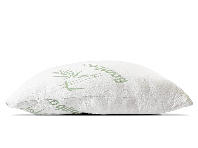 Dr. Pillow Shredded Memory Foam Pillow with 2 Bamboo Zipped Covers