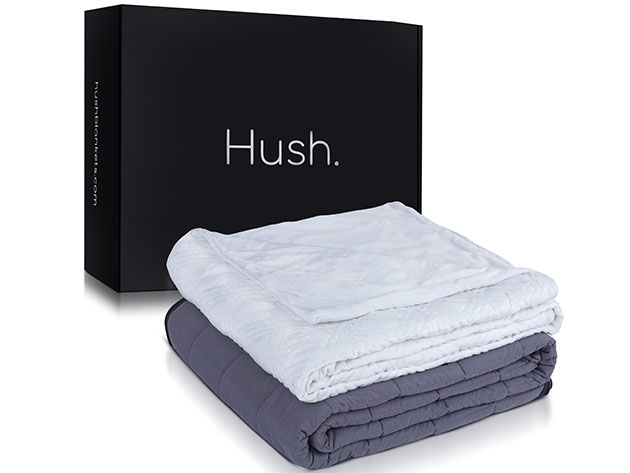 Classic Hush Weighted Blanket (White, King/35Lb)