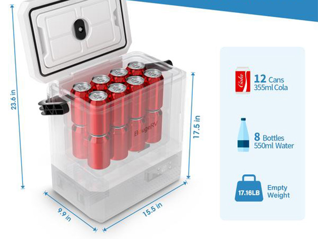 BougeRV CR8 9 Quart (8L) Portable Mini Fridge