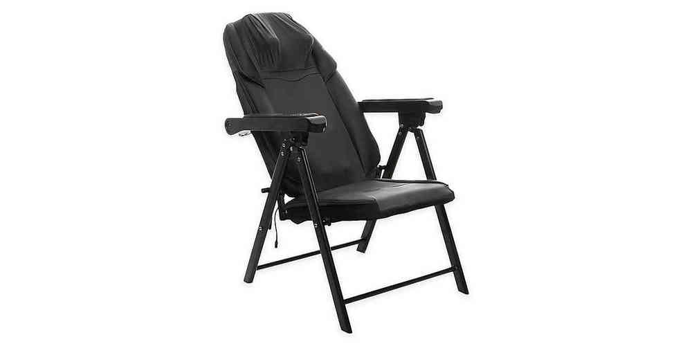 Sharper image foldable shiatsu best sale massage chair