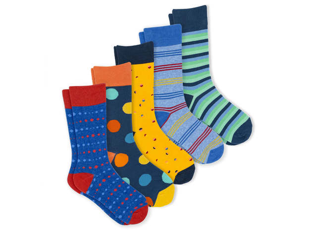 Set of 5 Pairs of Lviv Tile Socks in Gift Box Tiles Gift Box 