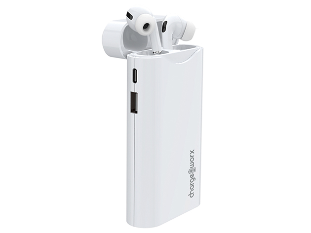 Chargeworx 10,000mAh Power Bank with AirPods Holder | StackSocial