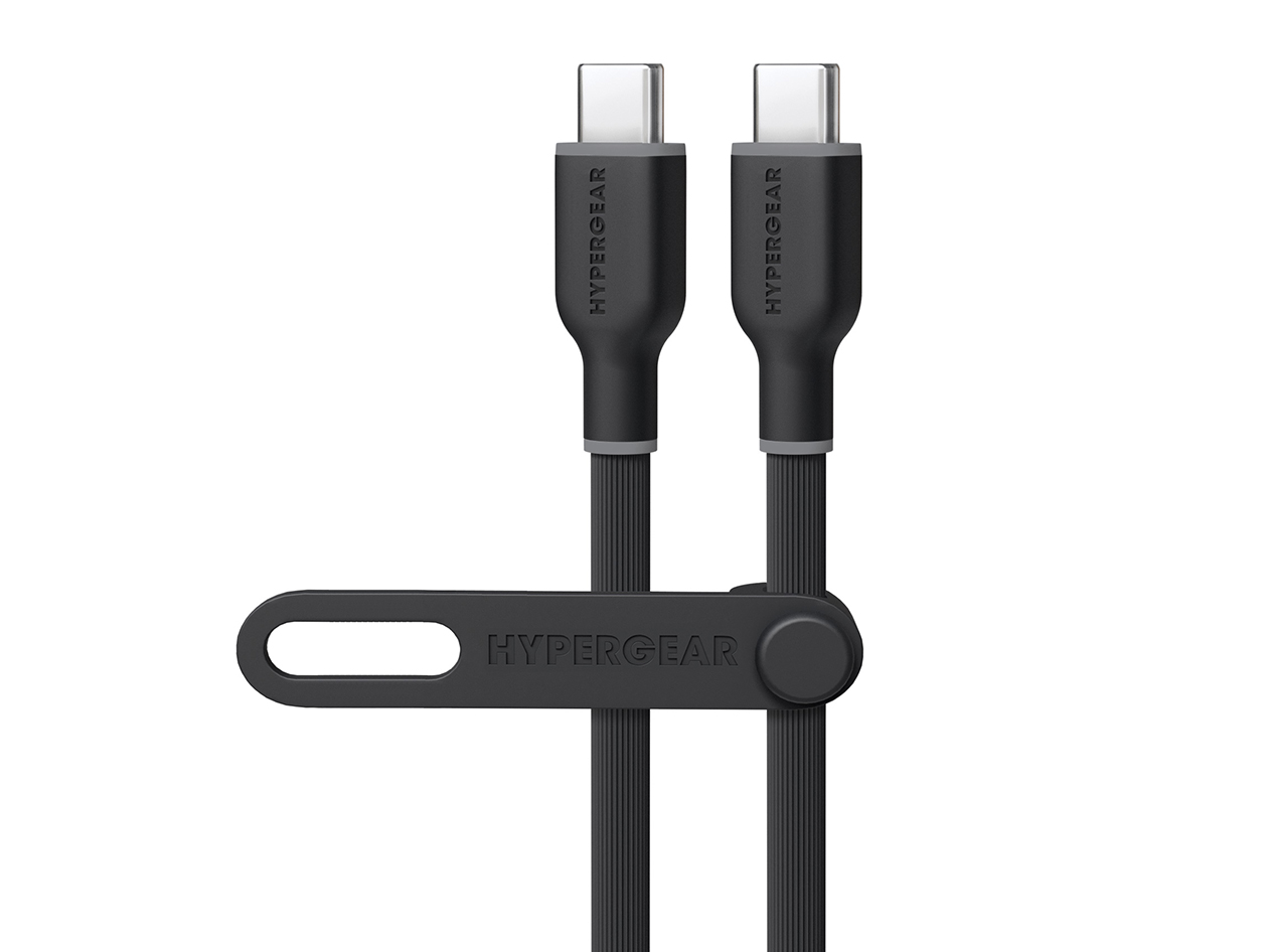 Flexi Pro USB-C to USB-C Soft-Touch Silicone Fast Charge Cable 10FT Black