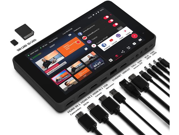 Yololiv YoloBox Pro Support Chroma Key Portable Multi-Cam Streaming Studio (Refurbished, Open Retail Box)