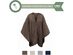 Serta Silky MacroMink Electric Heated Warming Snuggler Cape Wrap Chocolate - Chocolate