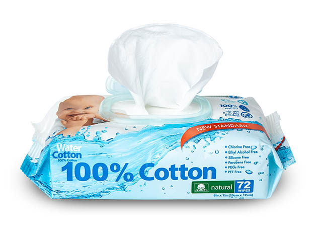 EcoWipes 100% Cotton Baby Wipes (12x Standard Pack/864 Count)