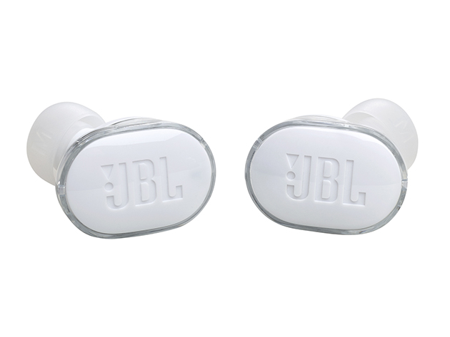 JBL Tune Buds Active Noise Cancelling Earbuds - Ghost Edition, White (New - Open Box)