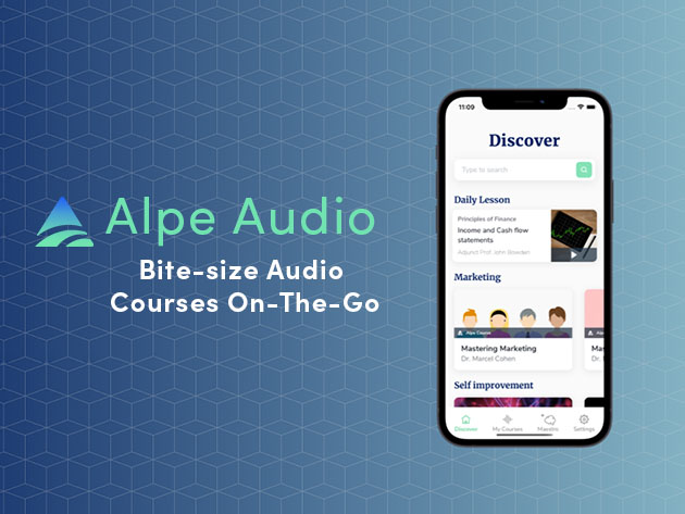 Alpe Audio: Bite-Size Audio Courses On the Go (Lifetime Subscription)