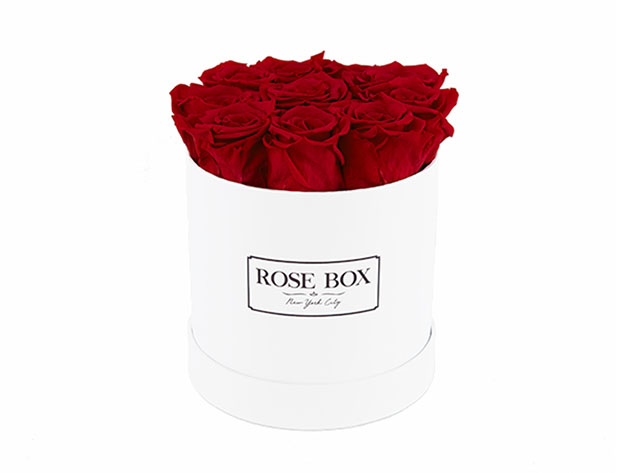 Small White Boxes with Roses