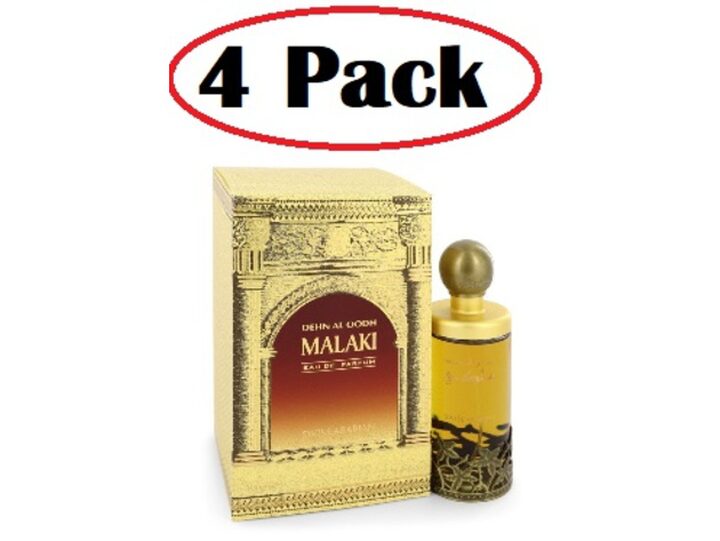 4 Pack of Dehn El Oud Malaki by Swiss Arabian Eau De Parfum Spray