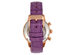 Empress Reloj automático Beatrice con correa de cuero con día/fecha (Oro rosa / Morado)