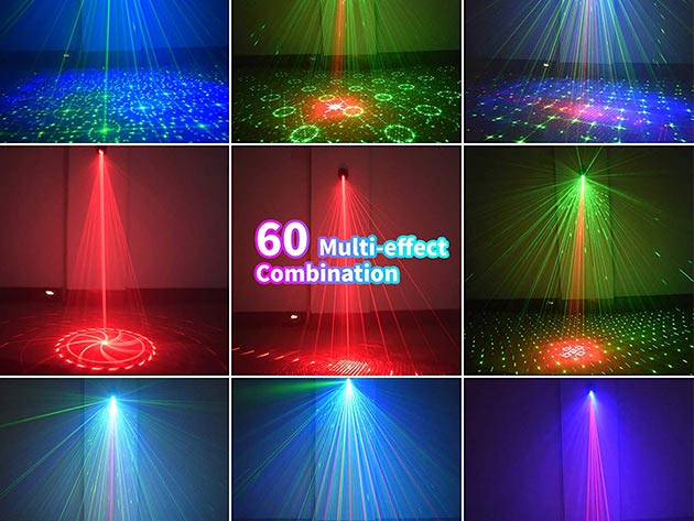 Voice Activated LED Disco Stage Party Laser Light