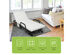 Costway Folding Bed Adjustable Guest Single Bed Twin Mattress Portable Wheels - White