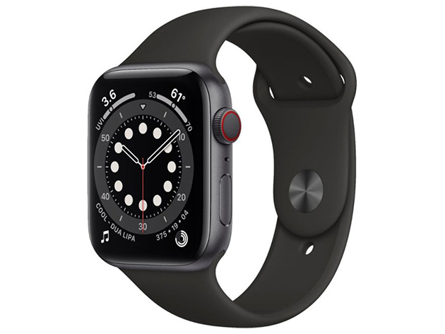 Apple Watch Series 6 GPS 44mm - Space Gray/Black (Grade C Refurbished)