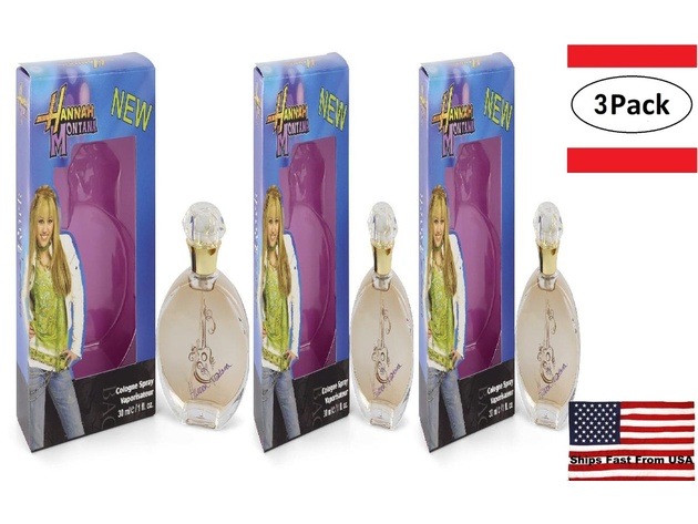 3 Pack Hannah Montana Rock by Hannah Montana Cologne Spray 1 oz for Women