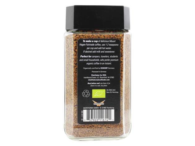 Mount Hagen - Organic Fairtrade Instant Coffee Freeze Dried - 3.53 oz.