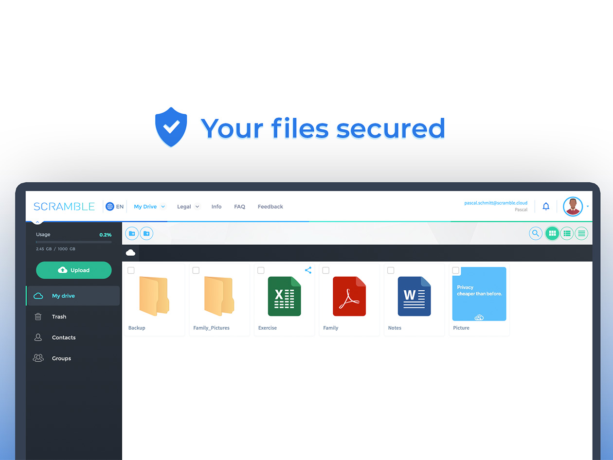 Scramble Cloud Storage: Lifetime Subscription (5TB)